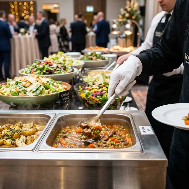 Professional Catering Service Buffet Setup